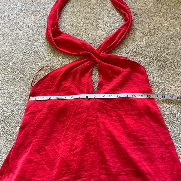 Glam Keyhole Red Halter NWT Large - Picture 4 of 11